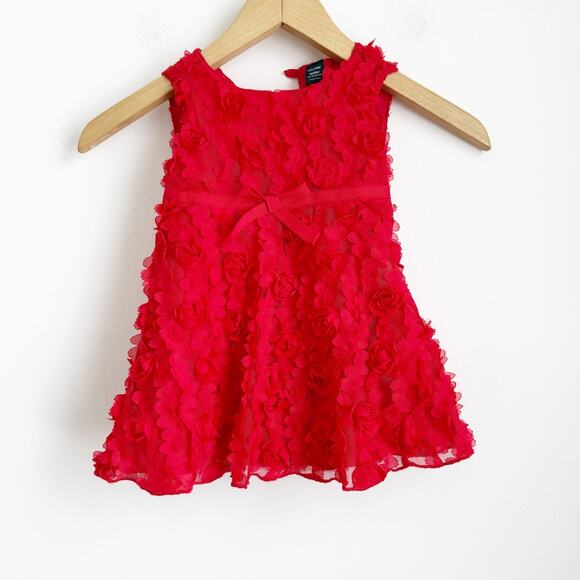 GAP Other - Girl Red Rosette Formal Dress by Gap 18-24 Months